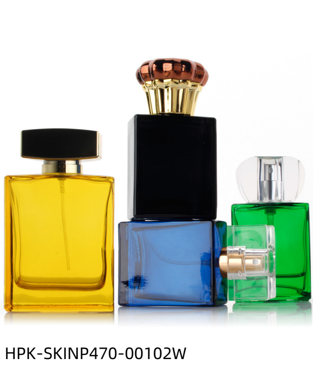 Square Thick Base Glass Perfume Spray Bottle